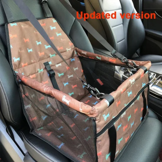 Asiento elevador de coche plegable, suave y lavable, para mascotas, ajustable, impermeable, para perros y gatos